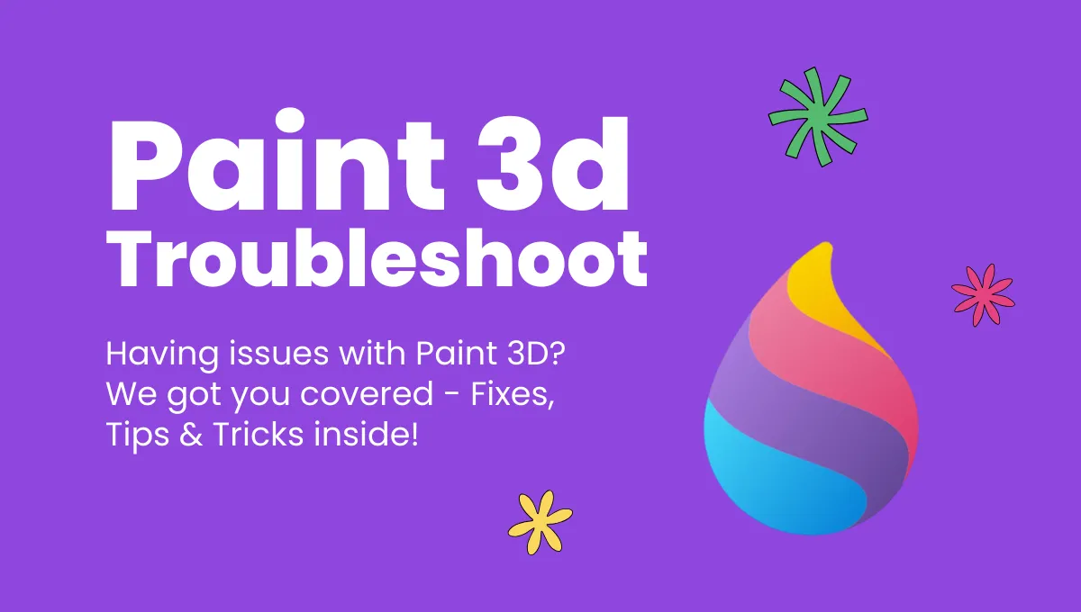 Paint 3D Troubleshoot featured image